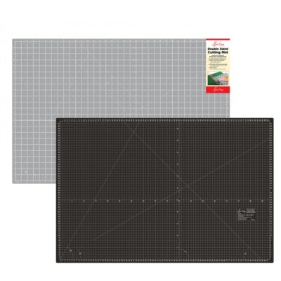 SEW EASY DOUBLE SIDED CUTTING MAT - GREY/BLACK