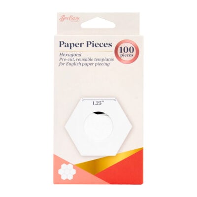 SEW EASY HANGSELL PAPER PIECES PRE CUT HEXAGON