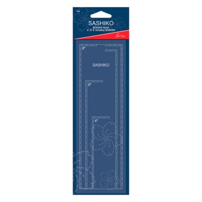 SASHIKO TEMPLATE BORDER RULER UP TO 4 6 8IN