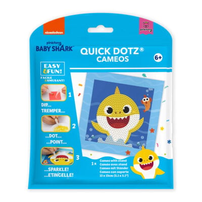 DIAMOND DOTZ DOTZIES BABY SHARK 1 13.00 X 13.00