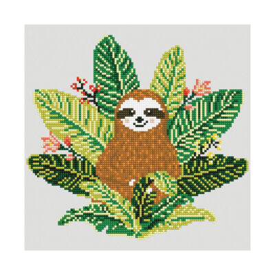 DIAMOND DOTZ,SLOTH,30X30CM