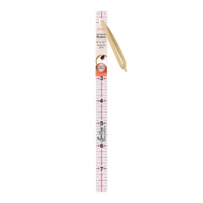 S.E.W. QUILTING RULER 8IN X 1/2IN