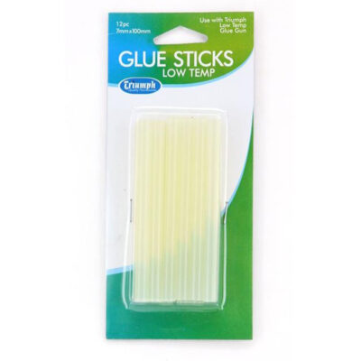 TRIUMPH GLUE STICK LOW TEMP 12PACK 7MM X 100MM