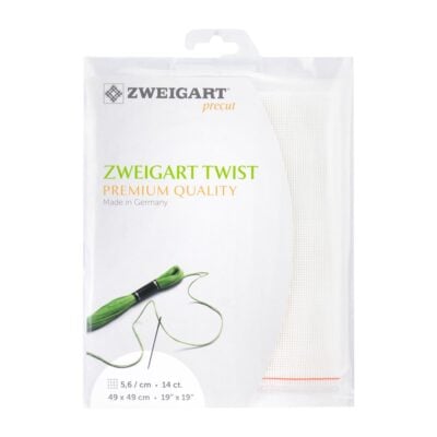PRECUT ZWEIGART TWIST CANVAS 14 COUNT 49X49CM