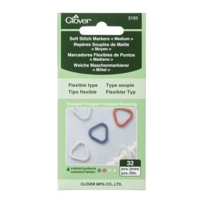 CLOVER SOFT STITCH MARKERS TRIANGLE - MEDIUM