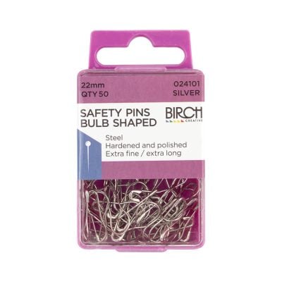 BULB SHAPED SAFETY PINS 22MM