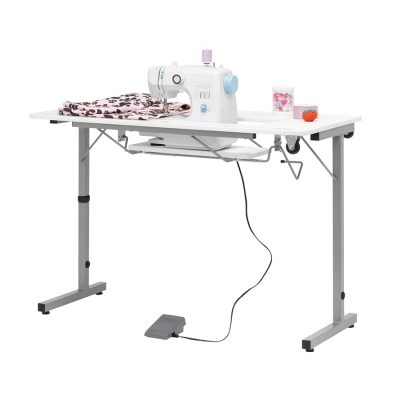 ROLLAWAY || SEWING TABLE SILVER/WHITE