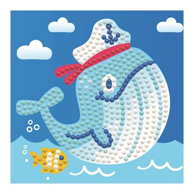 DIAMOND DOTZ 10.20CM X 10.20CM - WHALE SONG