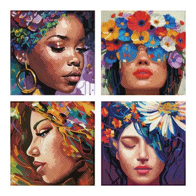 DIAMOND DOTZ 12.70CM X 12.70CM - FOUR BEAUTIES