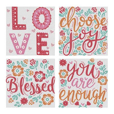 DIAMOND DOTZ 12.70CM X 12.70CM - LOVE BLESSINGS