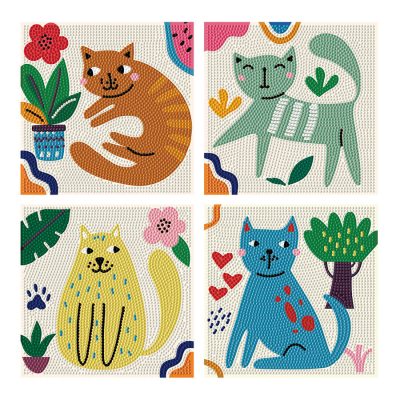DIAMOND DOTZ 12.70CM X 12.70CM - I LOVE CATS