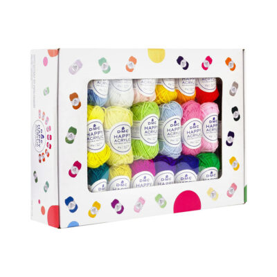DMC HAPPY ACRYLIC BOX-50 BALLS 100% ACRYLIC