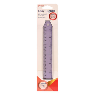 SEW EASY QUILTER RULER EASY EIGHTH 8" X 1"