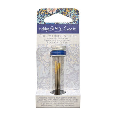 HOBBY GIFT CREATE GOLD EYE HAND NEEDLES - ASSORTED